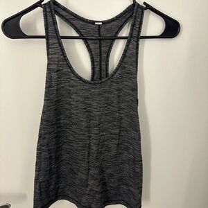 Lululemon dark gray heathered Racerback Tank Top